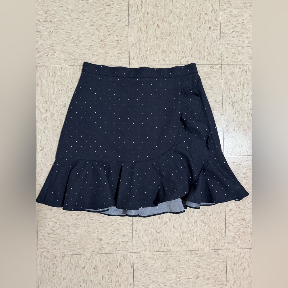 Banana Republic Navy Polka Dot Mini Skirt